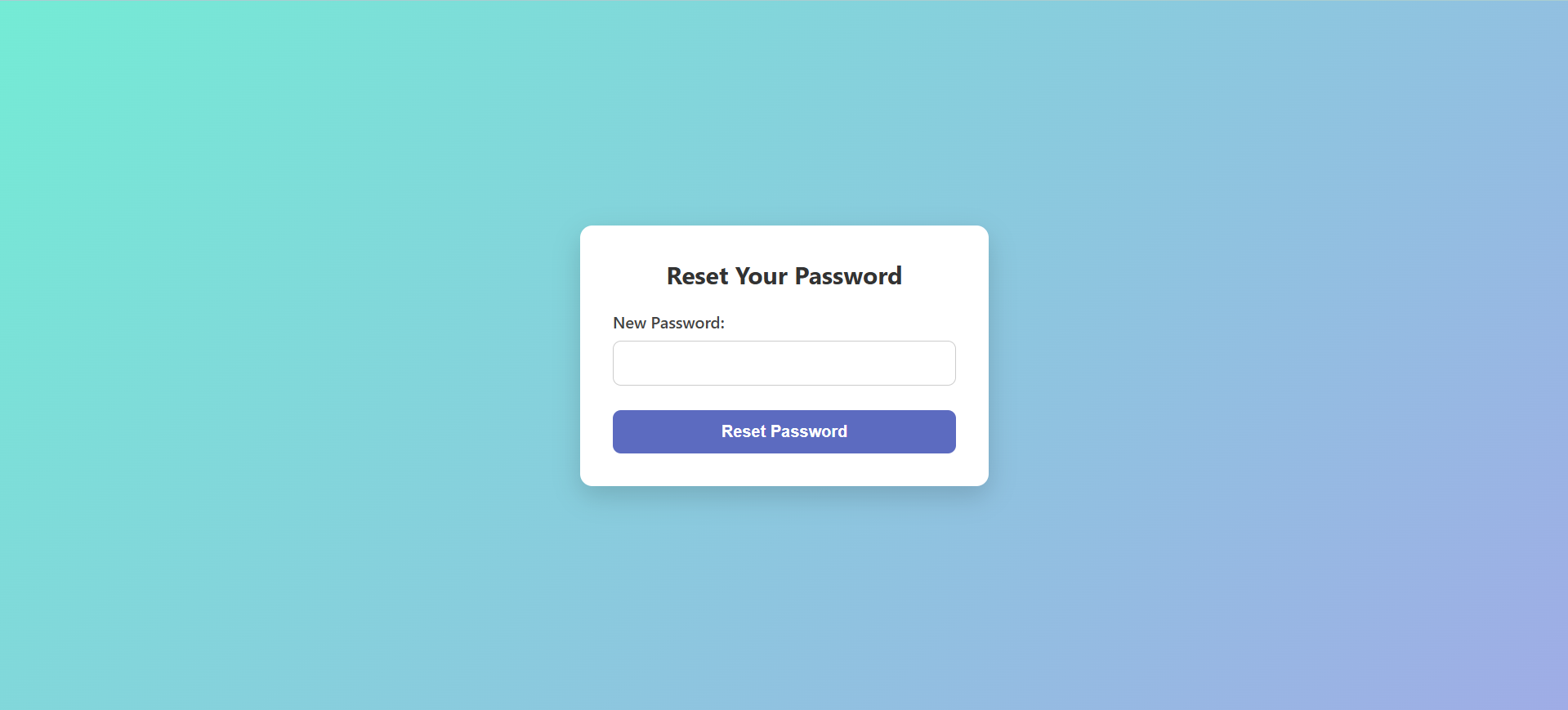 Reset App Password
